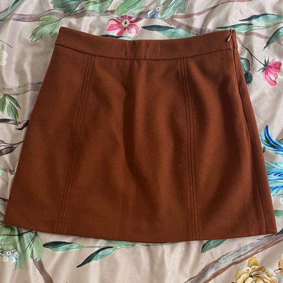 Chic Rust Mini Skirt - Picture 3 of 3